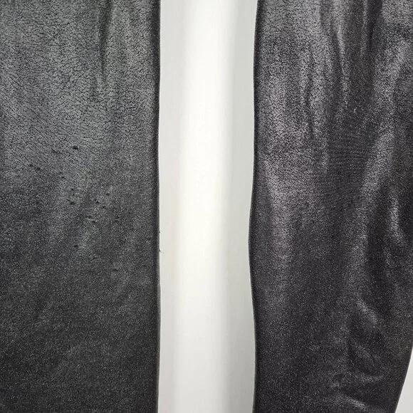 SPANX Ready To Wow Faux Leather Legging Black M 2437 - Picture 6 of 12